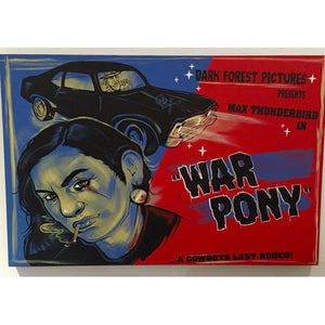 War pony original painting-Chippewar-First-Nations-Artist