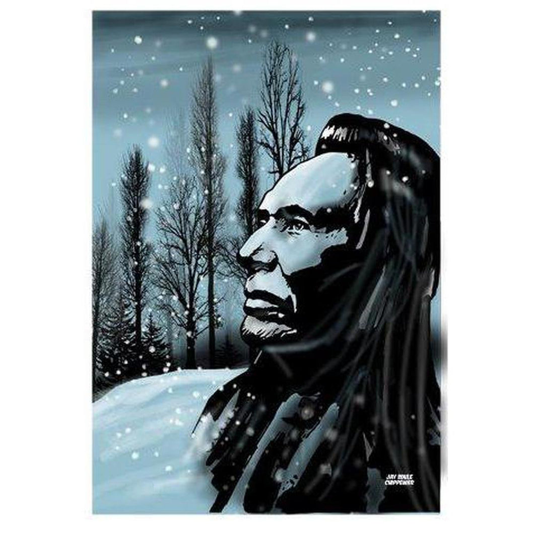 Winters Edge Print-Chippewar-First-Nations-Artist